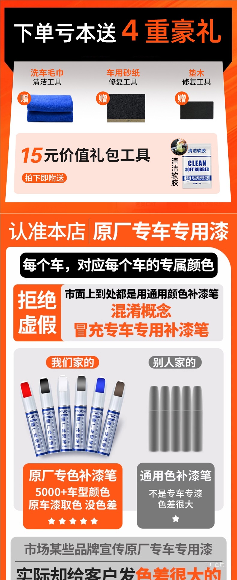 Touch-Up Pen Pearl White Dot Self-Spray Paint Black Repair Car Paint Surface Scratch Removal Car Scratch Repair Artifact Peihui
