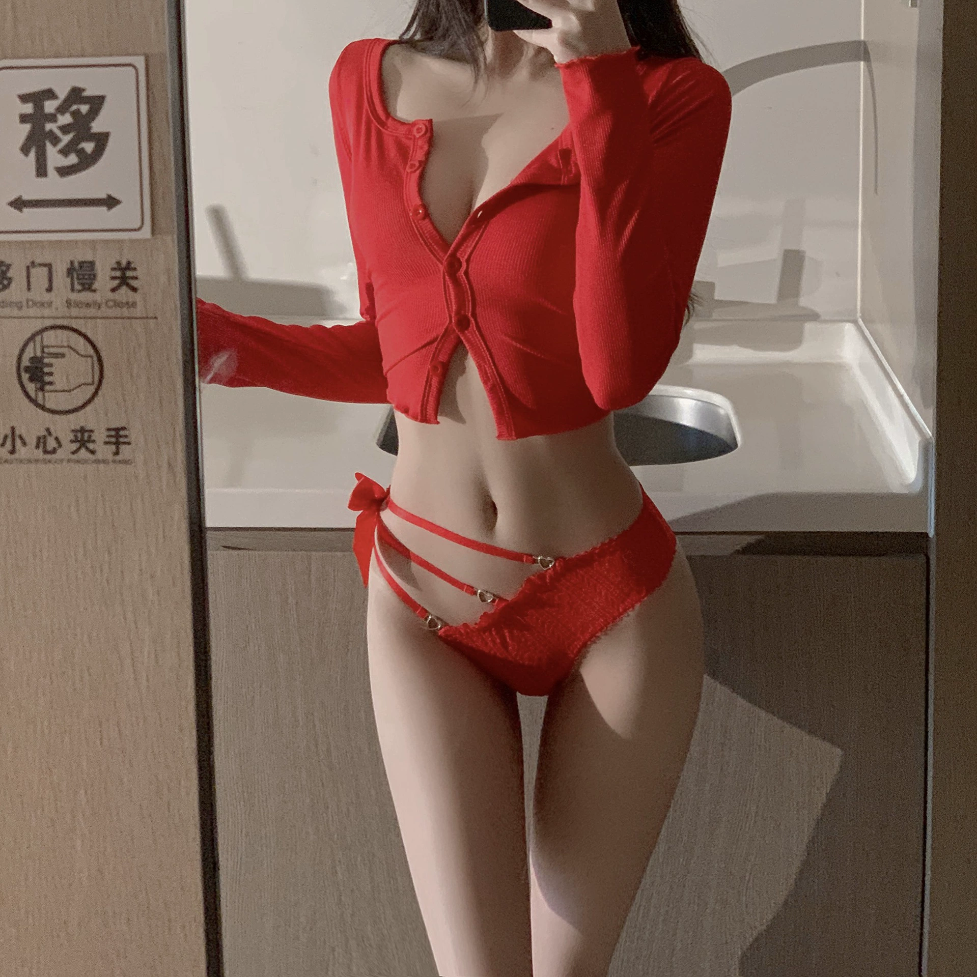 Японские sexy штаны, модные брюки, дышащие белье для коррекции формы бёдер с бантом, тонкая лента