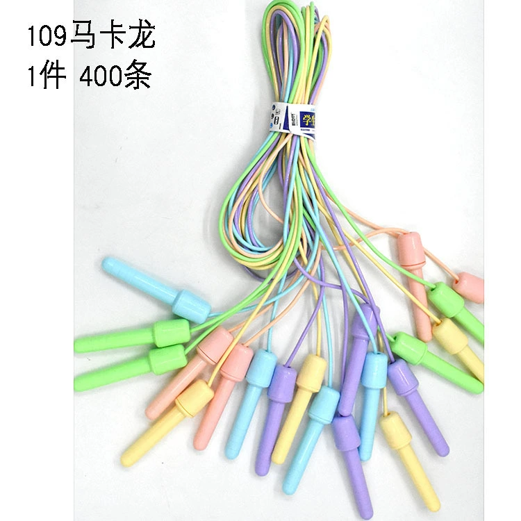 Скакалки Yixin 109 в наборе, скакалки для начинающих в макаронных цветах для физкультуры в детских садах и начальной школе.