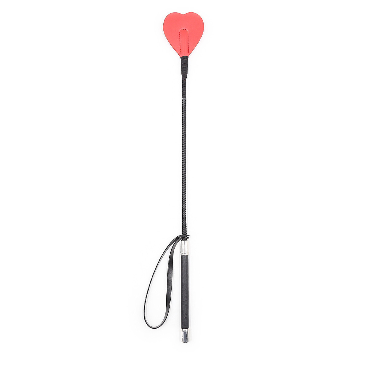 Red double heart-shaped handle with handle Rod pointer whip