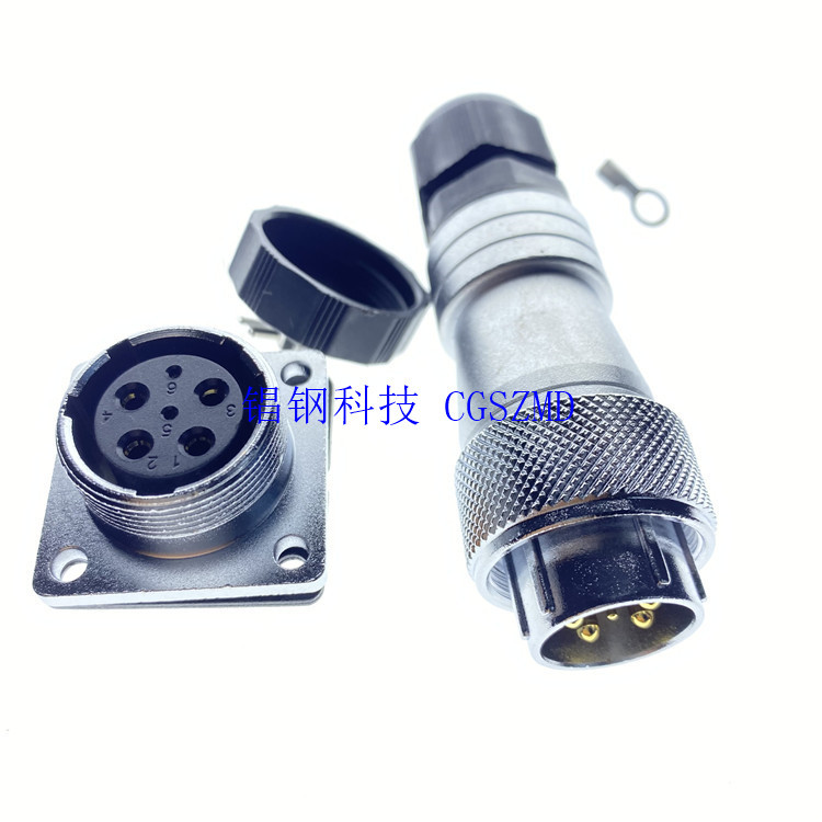 IP67 ���� WS WY WF20/24-6TI/Z ���ղ�ͷ 6 о PG ����β��