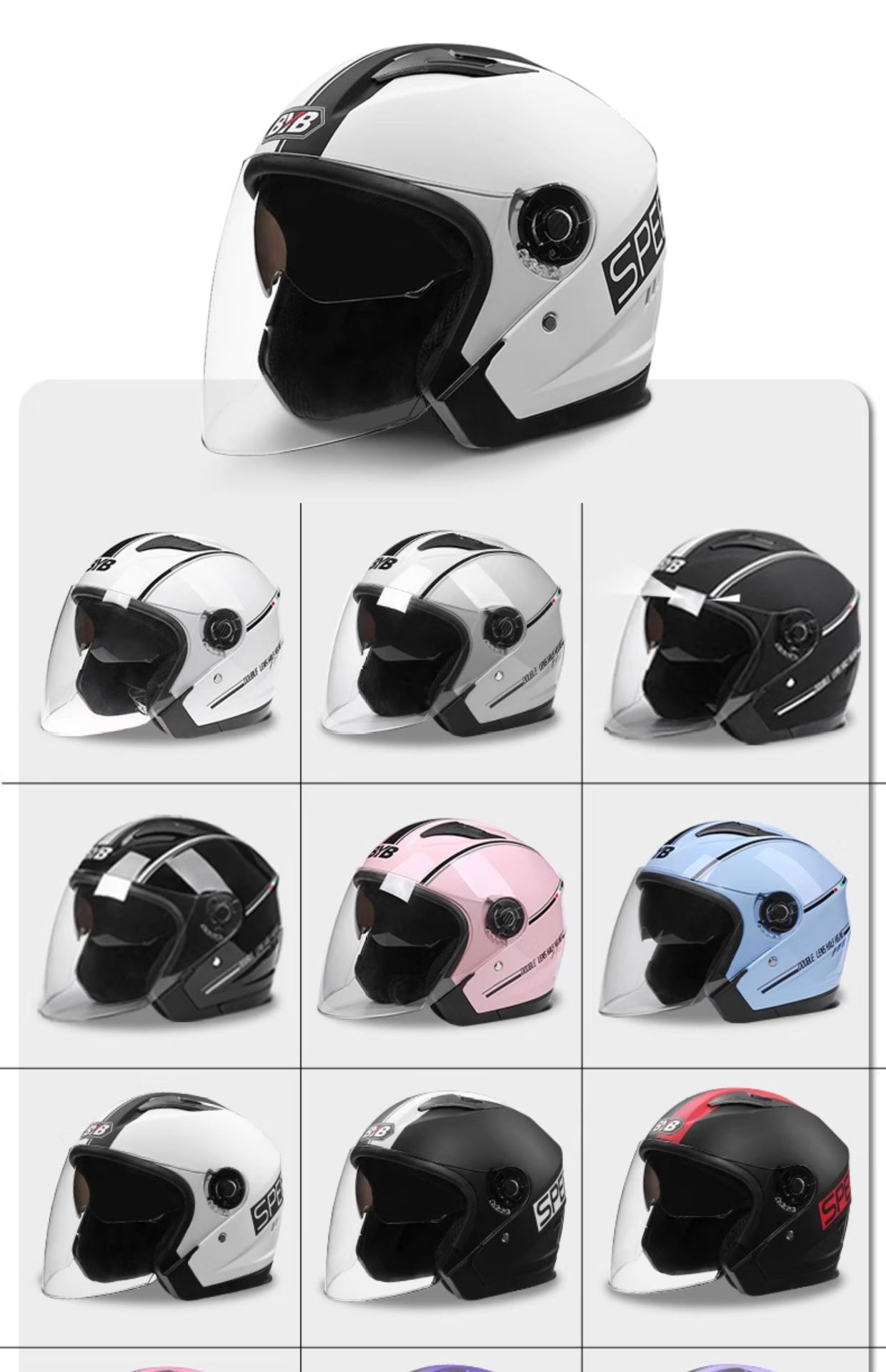 Summer 3C Certified Helmet Electric Motorcycle Safety Helmet