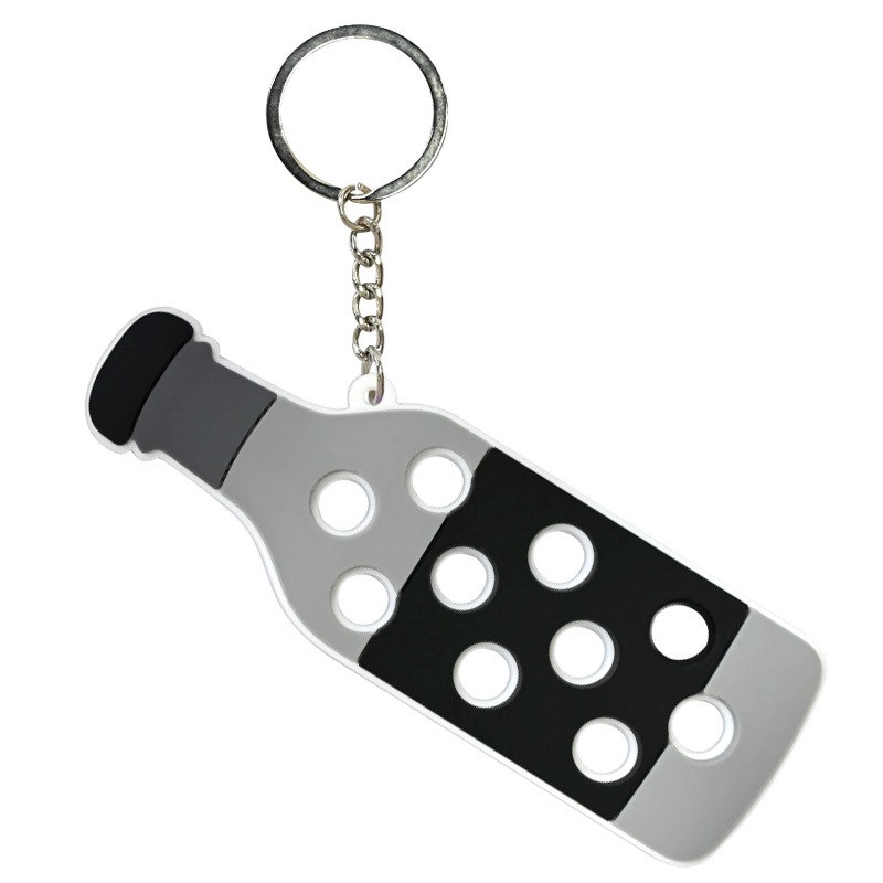 Hole Hole Colgante de llaver PVC pegamento blando DIY colgante de bolsas escolares colgante Amazon decoración regalos al por mayor stock image 14