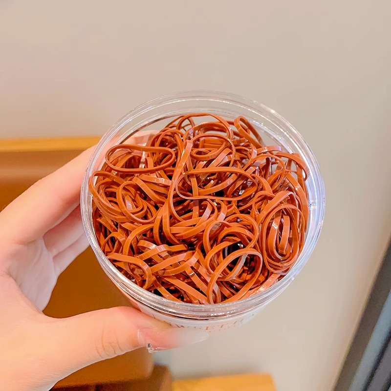 El cabello del bebé está atado, la banda elástica alta, la banda elástica desechable, la trompeta de color para niños no daña el cabello, la banda elástica pequeña