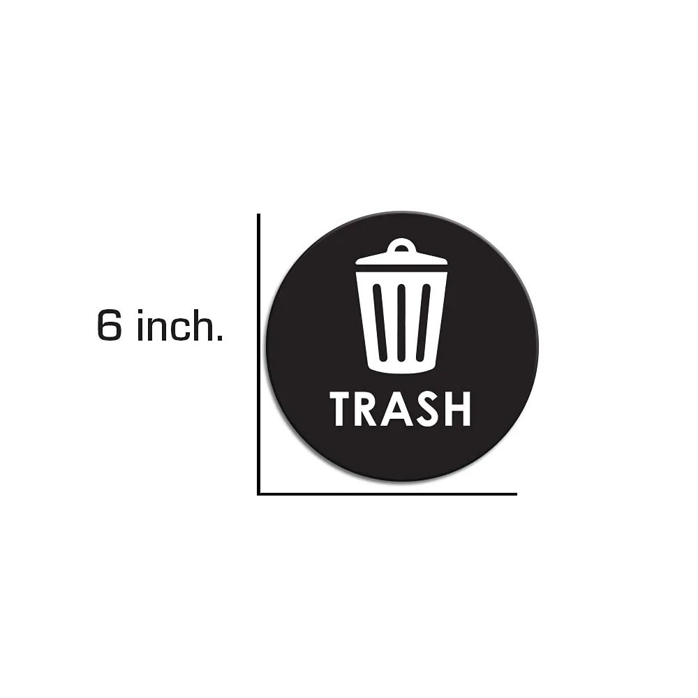 Basura reciclaje pegatina cm vinilo calcomanía protector solar impermeable