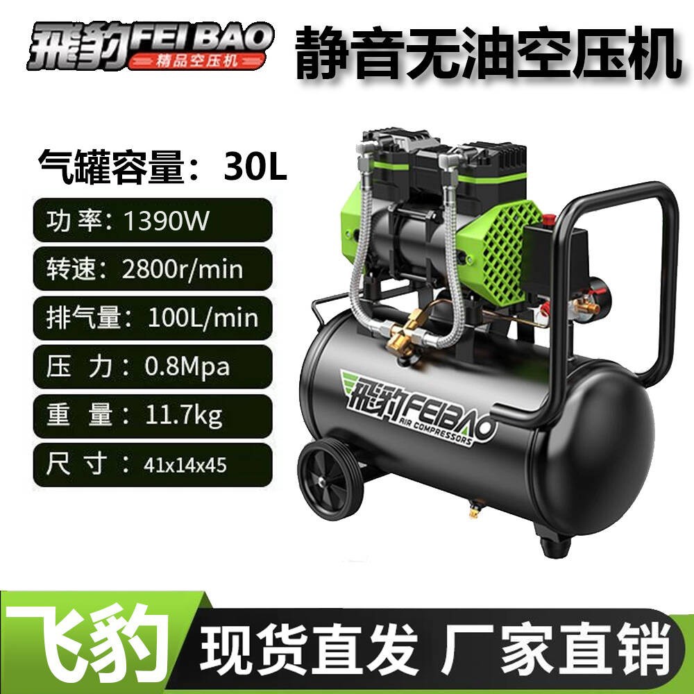 Feibao Oil-Free Silent Air Compressor Small 220V Portable Woodworking Air Pump High-Pressure Air Pump Air Compressor