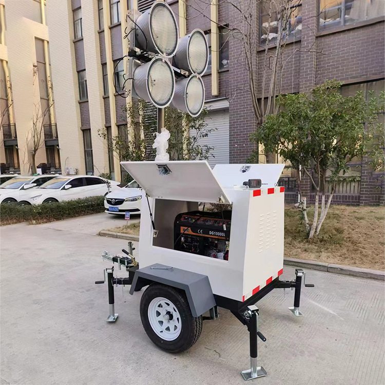 中旺移动照明车全方位自动升降工作灯应急移动升降照明车机器设备
