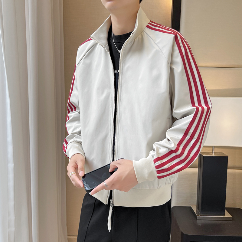 Amazon Foreign Trade Cross-Border Spot Wholesale Adidas Clover Four-Stripe Jacket Couple Sports Jacket Men's Leisure