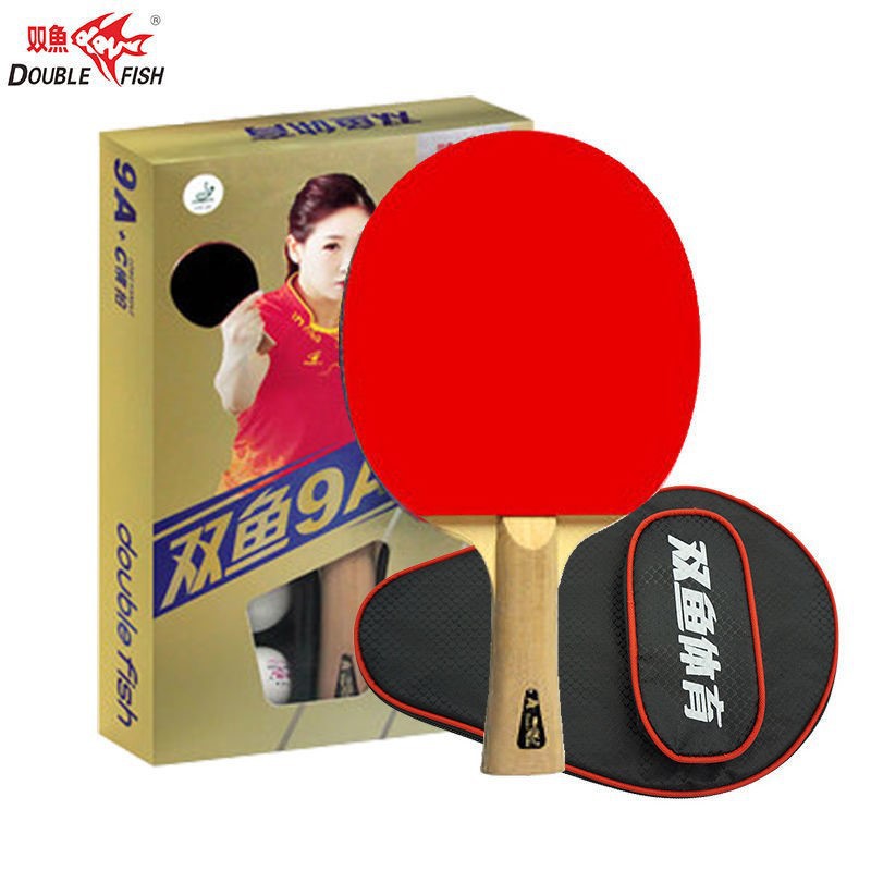 Pisces Table Tennis Racket 9A Straight Shot Horizontal Shot Double-Sided Anti-Adhesive Arc Fast Attack Table Tennis Racket Finished Product