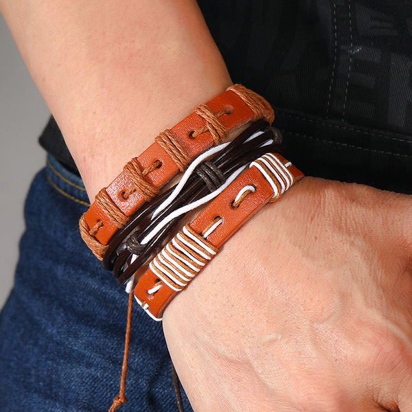 Woven retro bracelet handmade