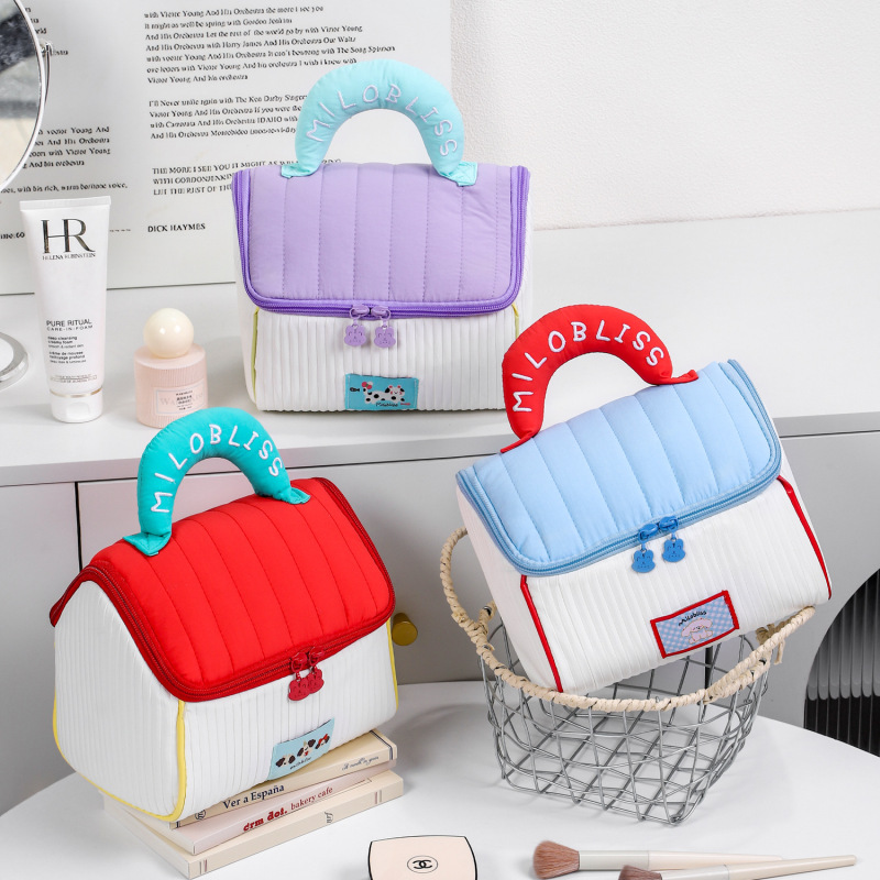 かわいいハウス化粧品バッグ大容量キャビンポータブル収納袋結婚式満月お土産収納袋|undefined