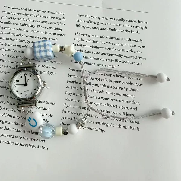 Ins-Style Simple and Cute Digital Exam Watch for Girls, Middle and High School Students, High Appearance Value, Flattering to Skin Tone, Small Dial, Versatile
