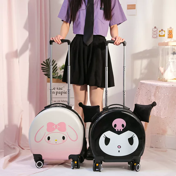 New Kulomi Luggage Case Children's Gift Box Universal Wheel Boarding Case Merlot Suitcase Pudding Dog Cartoon