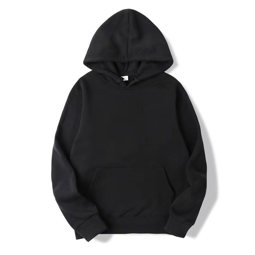 Sweat-shirt à capuche ample en tissu 220 g pour homme et femme, taille européenne, pull de sport d'automne et d'hiver_voghion.com