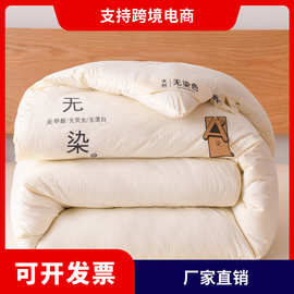 A类原棉大豆无染被保暖秋冬被褥子加厚被芯礼品厂家直销跨境批发