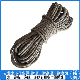 High-Altitude Work Rope, Wear-Resistant and Sun-Resistant Multi-Strand Nylon Rope, Fire Rescue Outdoor Playground Protective Rope