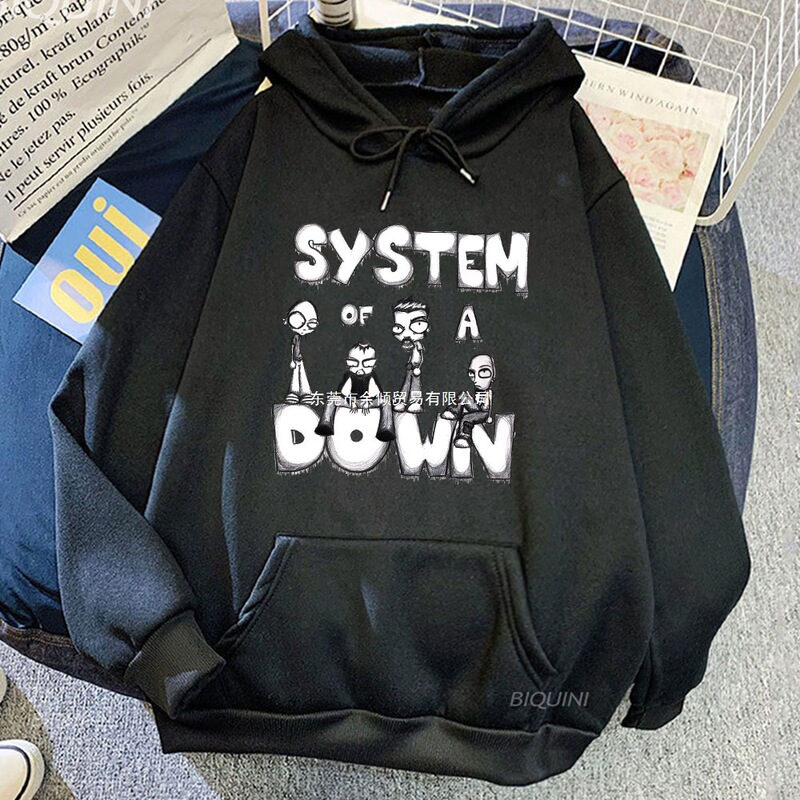 Systemic down Sweatshirt Popular Streetwear Men'S/Women's Sweatshirt Winter Wool Clothing Oversized Sudader