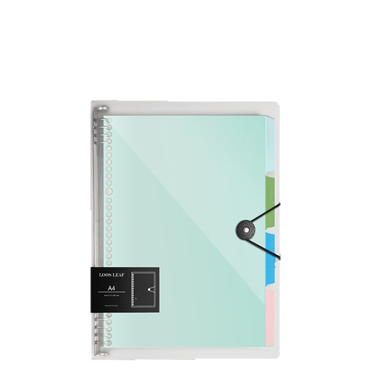 Clip de metal de hojas sueltas cuaderno estudiante simple cáscara helada bobina cuaderno de hojas sueltas recarga