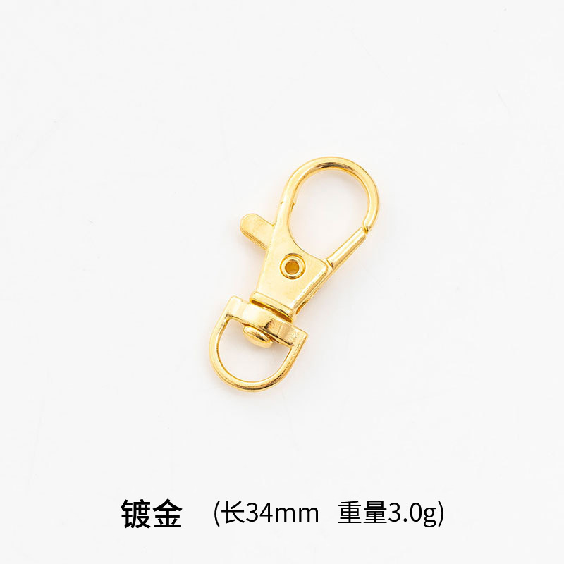 Aleación de zinc 3G perro hebilla de metal llavero accesorios DIY hardware joyería bolso de cuero giratorio gancho hebilla de la boca de los pescados hebilla image 11
