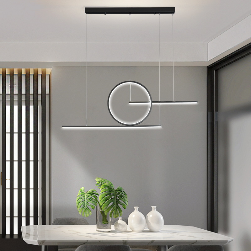 Post-modern Light Luxury Restaurant Internet Celebrity Chandelier Nordic Simple Living Room Long Bar Creative Personalized Restaurant Chandelier