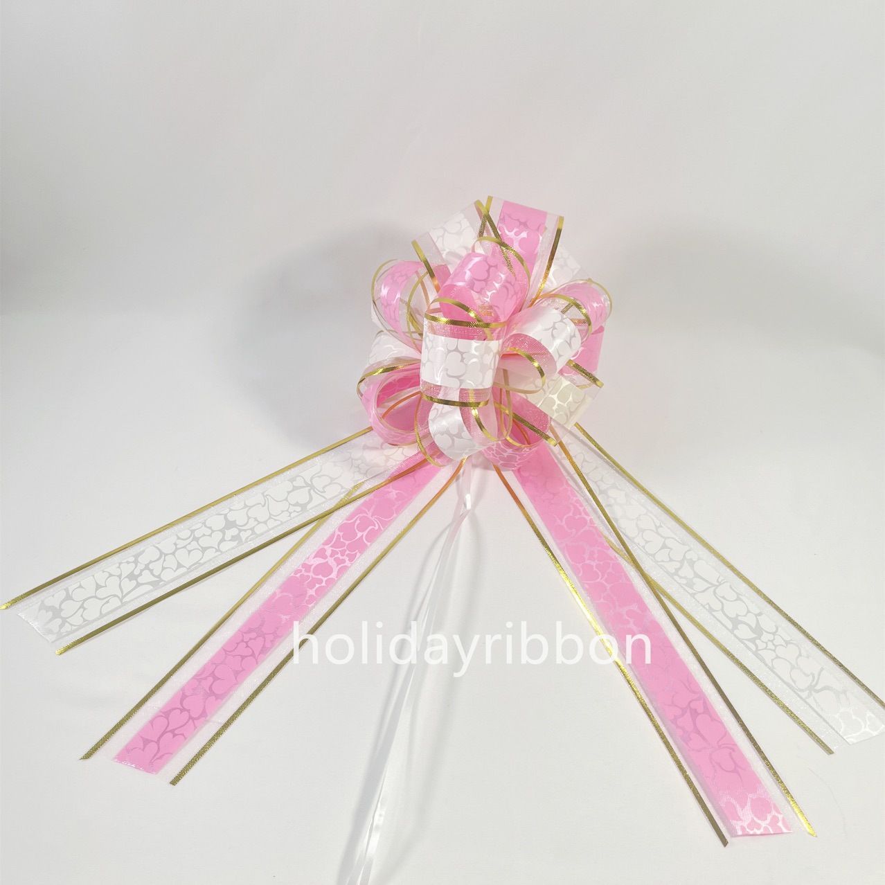 Dos capas de doble color de cola larga correa de flores de regalo de embalaje de flores de mano decoración festiva