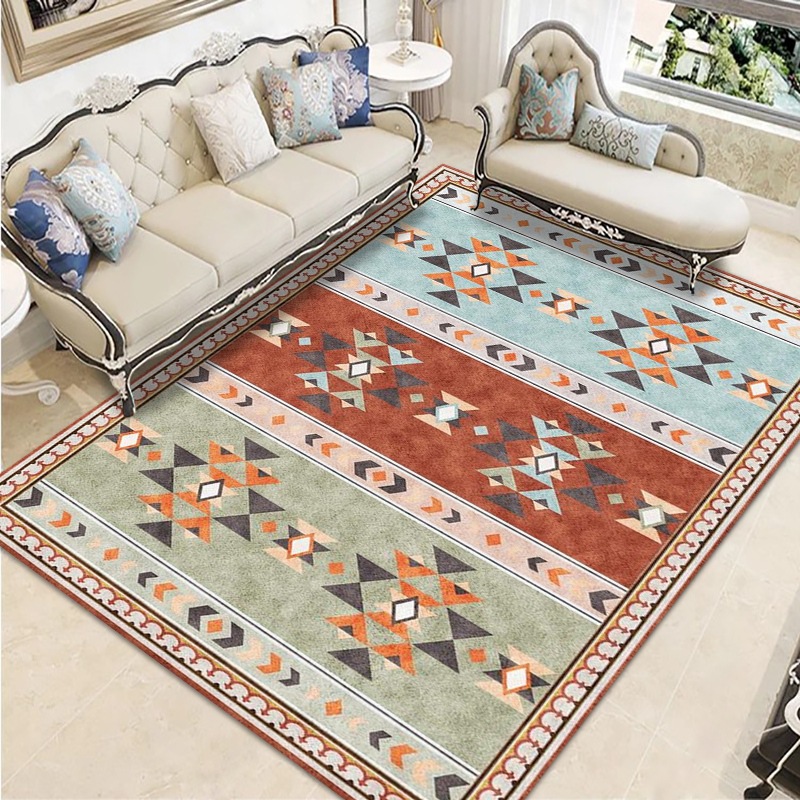 ethnic retro carpet for living room