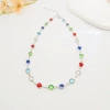 Round Diamond Color-White K Necklace-