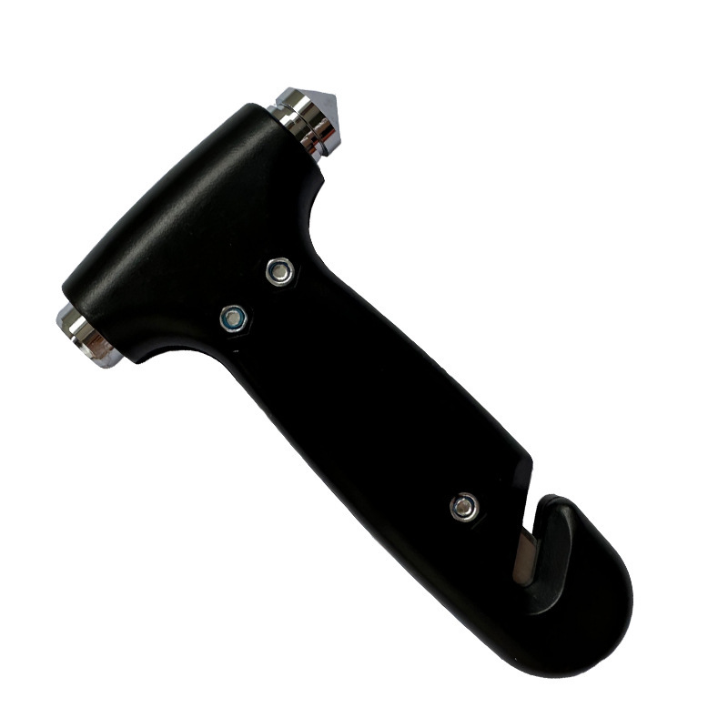 Car Safety Hammer, Window-Breaking Self-Driving Emergency Tool, Multi-Functional Two-In-One Solid Fire Escape-Breaking Life-Saving Hammer