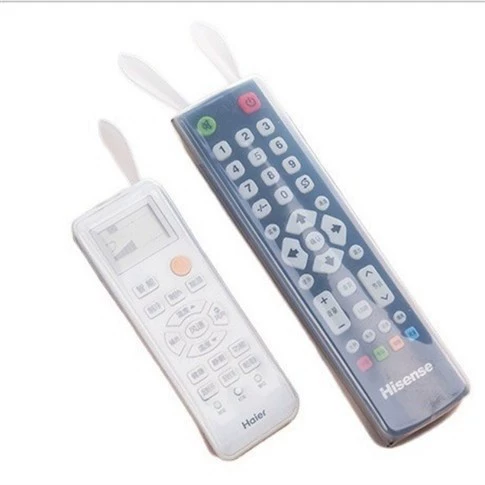 Silicone Rabbit Ear Remote Cover, Waterproof TV Remote Protector, Long/Short, Night-Light