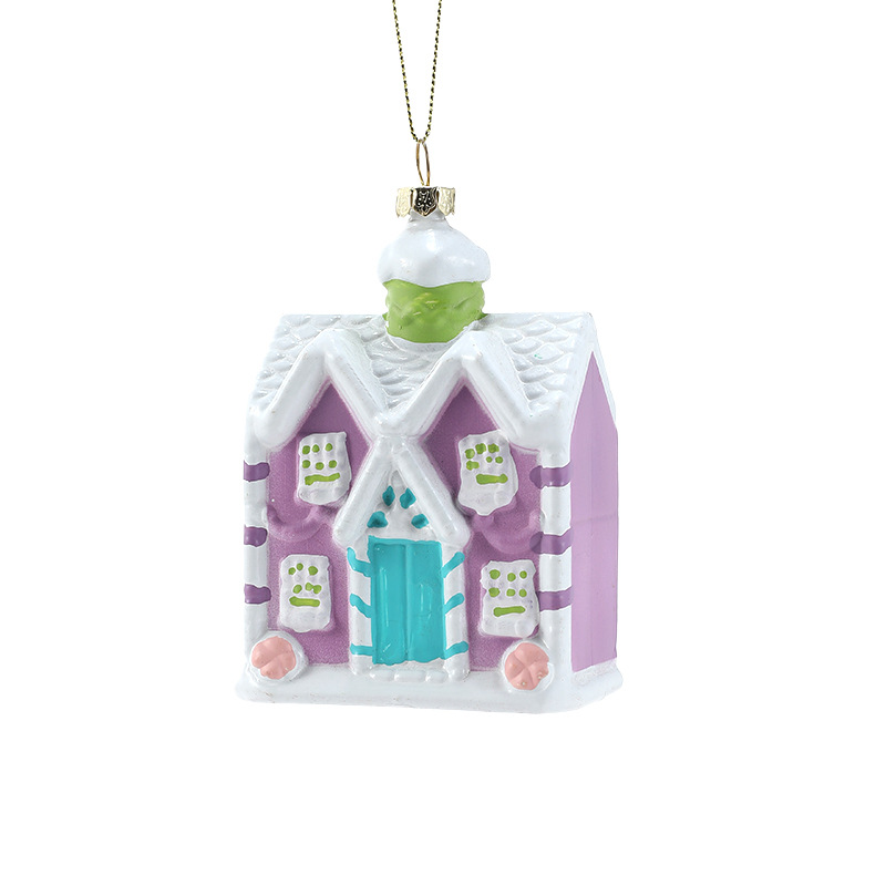 Transfronterizo nuevo plástico macarón adorable niña colgante pintado de color colgante decoración de ventana del árbol de Navidad colgante