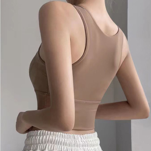 Professional Cluster Sports Bra for Women Anti-Sag Fitness Training Quick-Drying Running High-Intensity Shock Absorbing Yoga Backless Bra for Women