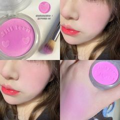 JILL LEEN Soft Mist Blush Blush Blush Matte Meat Powder Waterproof Blush Purple Brightening Delicate Highlight Rouge Makeup