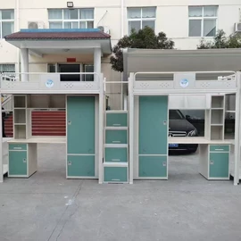铁艺/钢木床;学校课桌椅;讲台