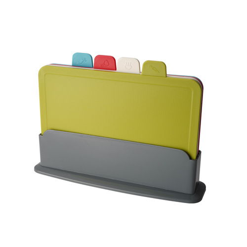 Plastic classification cutting board 4-piece set Fruit chopping board kitchen vegetable chopping board household baby food cutting set
