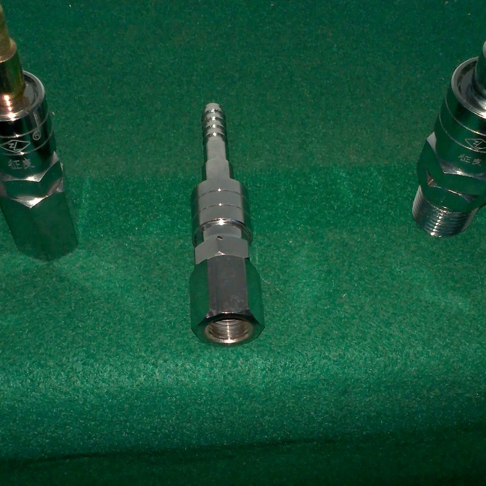 Быстрый воздушный разъем с внешней резьбой, газовый быстроразъемный разъем, автоматический клапан, самоблокирующийся разъем клапана, разъем с большим расходом