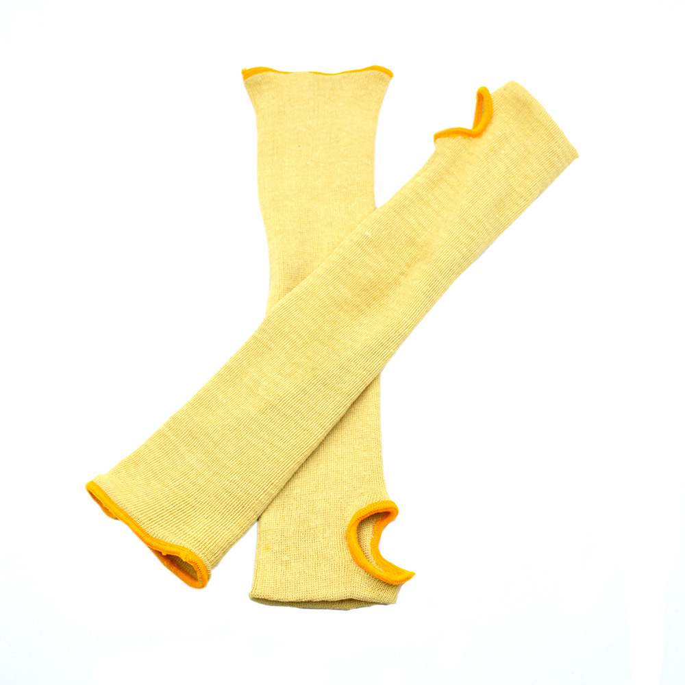 芳纶耐磨防护芳纶1414防割双层袖套防砍防撞劳保长护臂手套直供