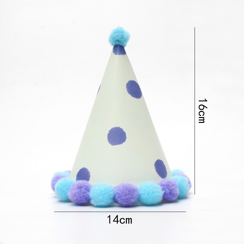 Pequeño sombrero de pelo fresco sombrero de fiesta sombrero de cumpleaños sombrero de actividad infantil sombrero de fiesta sombrero de punta