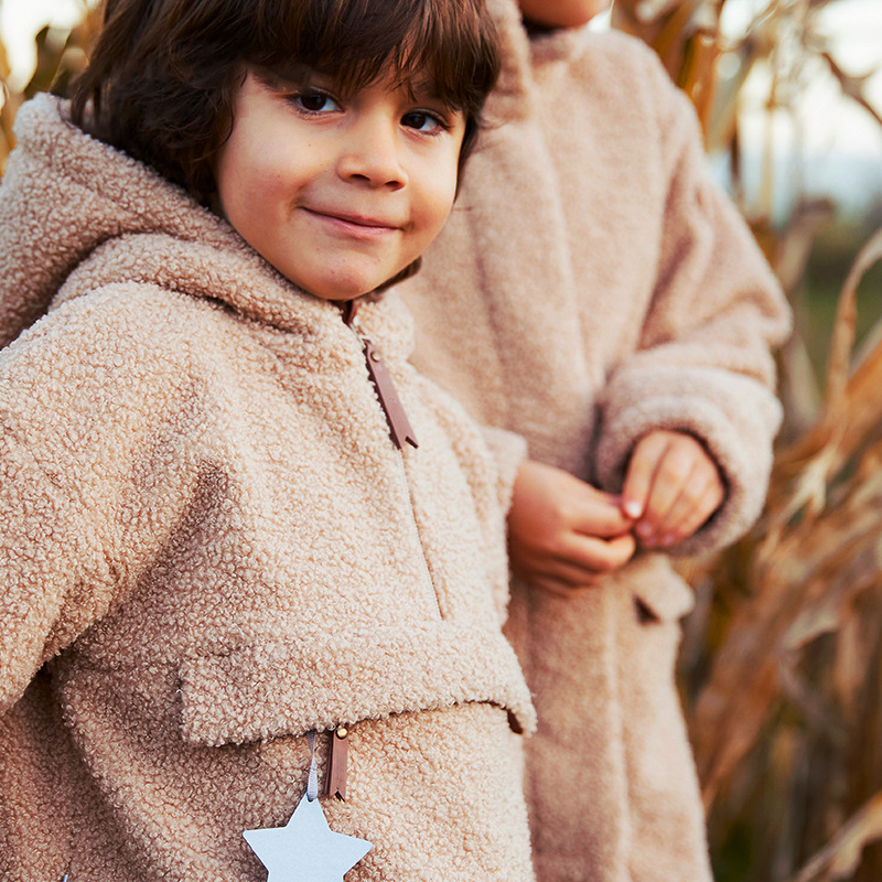 Sudaderas Con Capucha Para Niños Manga Larga Básico Color Sólido display picture 1