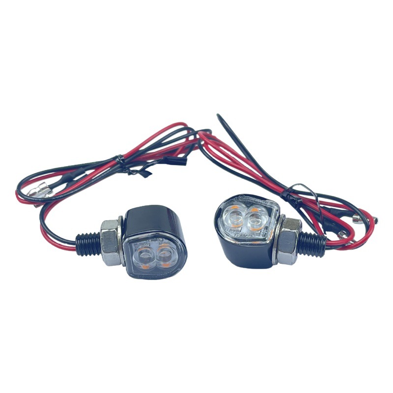 Venta caliente transfronteriza Emark certificada motocicleta luz de giro retro motocicleta modificada LED mini luz indicadora de giro