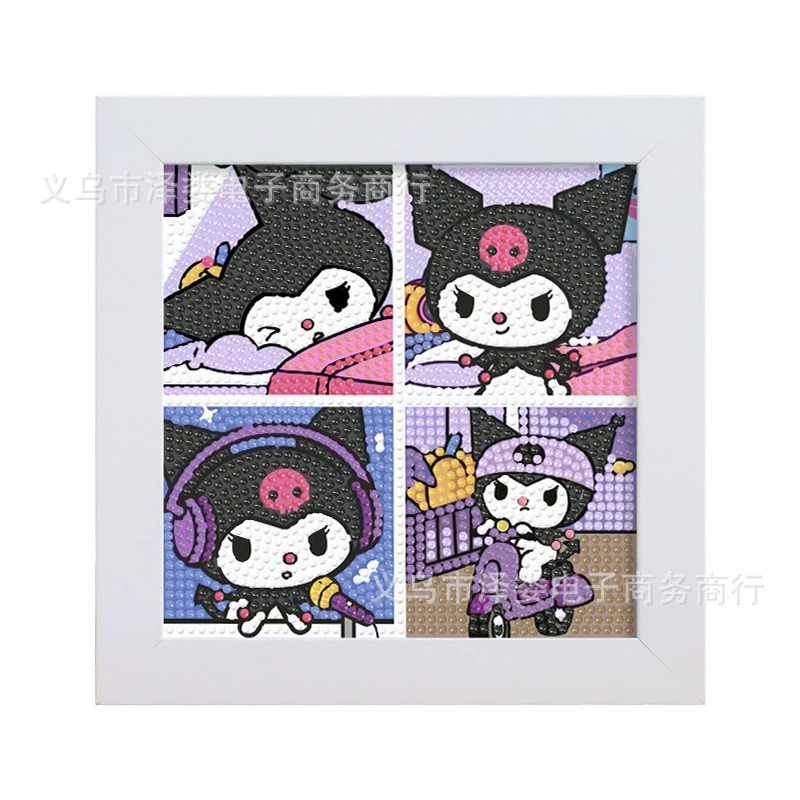 Cuolomi Diamond Drawing Sanrio handmade DIY Diamond Patch Four House Full Drill Point Diamond Painting Wholesale
