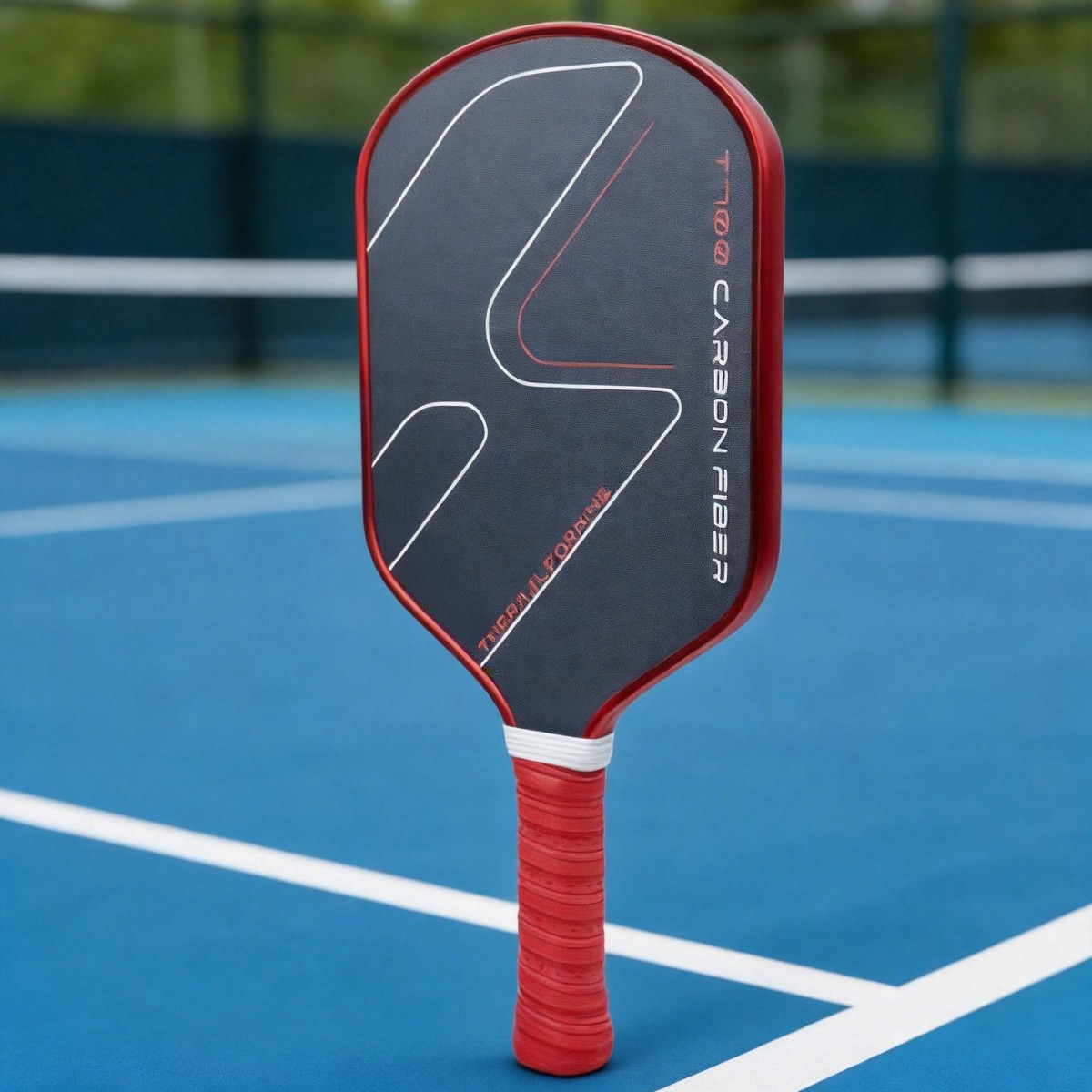Factory direct T700 matte carbon fiber pickleball racket, one-piece paddle, same model as major brands, 16mm thick, for professional competition