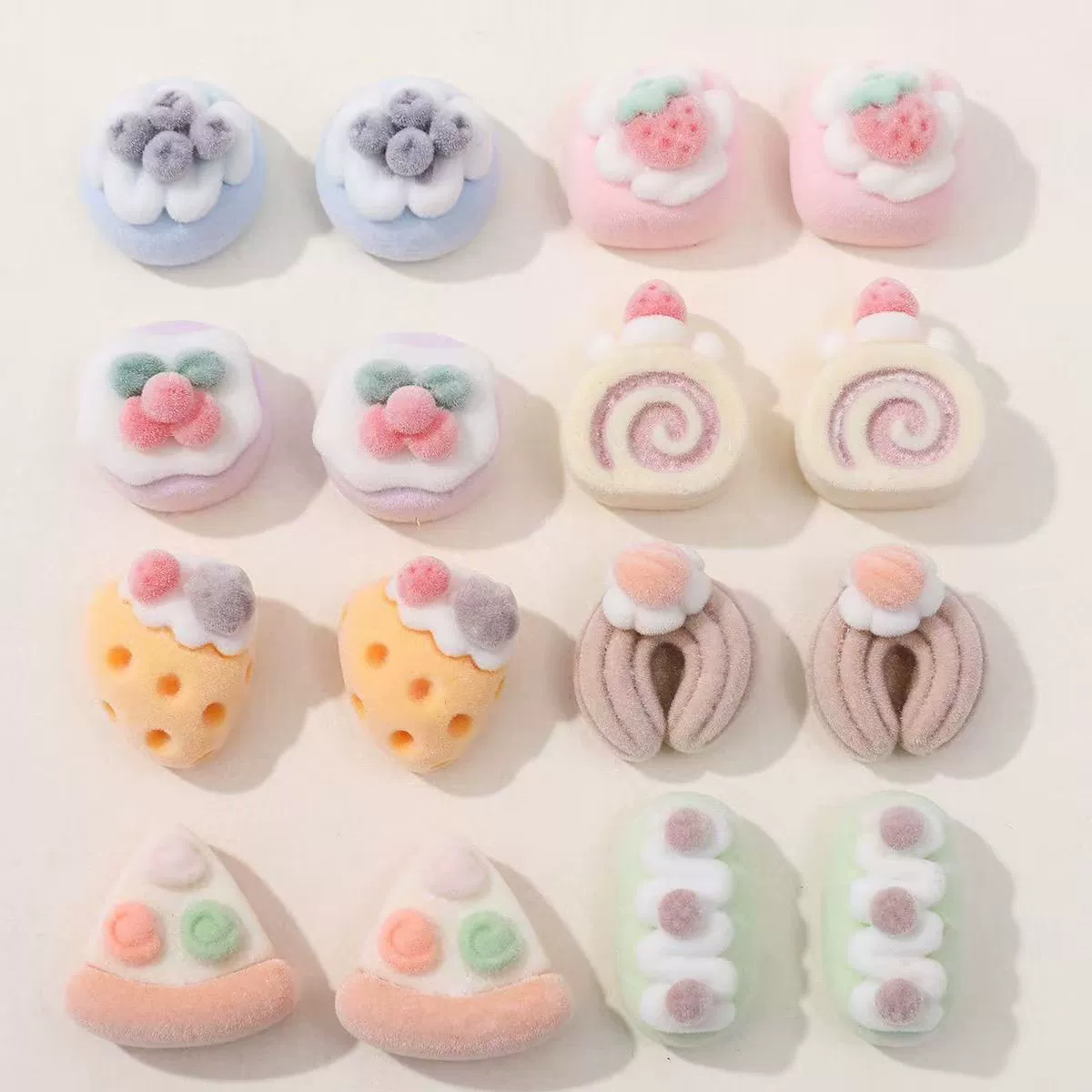 Food Play Стерео Фруктовый торт DIY Смола Аксессуары для ланч-бокс вентилятор обувь застежка для волос Зажим для волос Материал для вставки