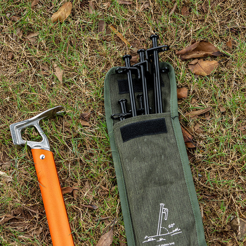 Outdoor hiking camping bold steel canopy tent bold ground stakes sand ground spikes snow ground nails 20cm