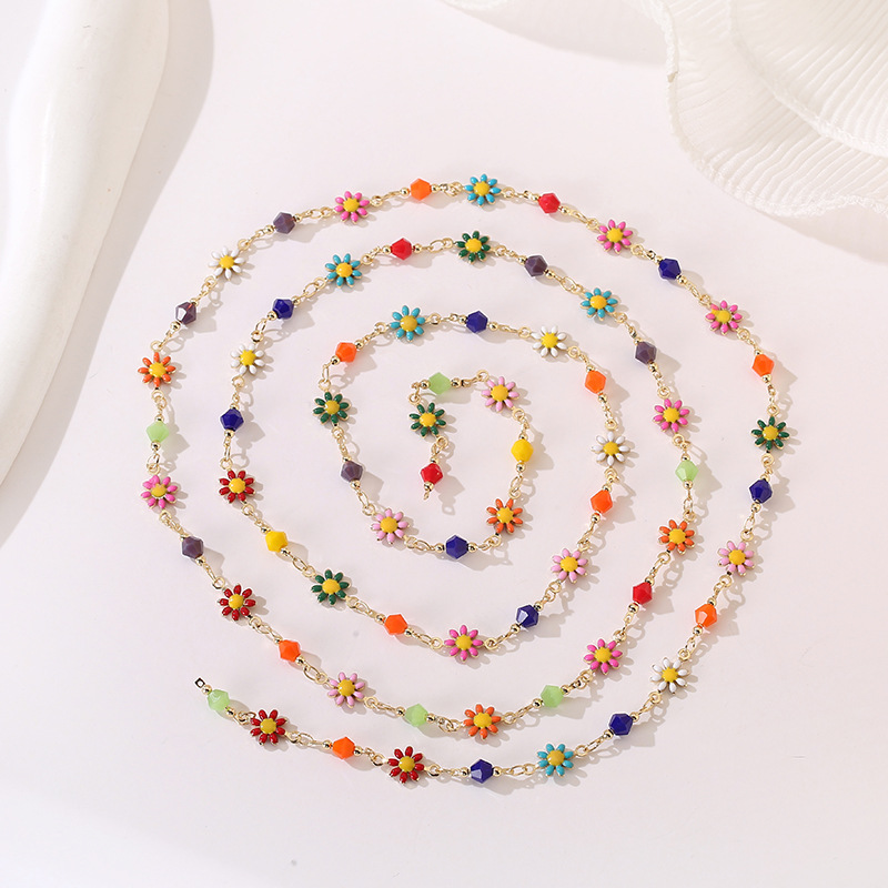 7g Weight Chain Jewelry Making Type DIY Jewelry Accessories, Bracelets, Necklace Classification 1 Piece Quantity Metal Material Star, Flower Pattern Women's Gender Simple Style, Korean Style Style Enamel, Plating Craft 1 Piece Star Flower DIY Jewelry Accessories Bracelets Necklace Metal Enamel Women's Simple Style Korean Style DIY Jewelry Accessories Bracelets Necklace 7