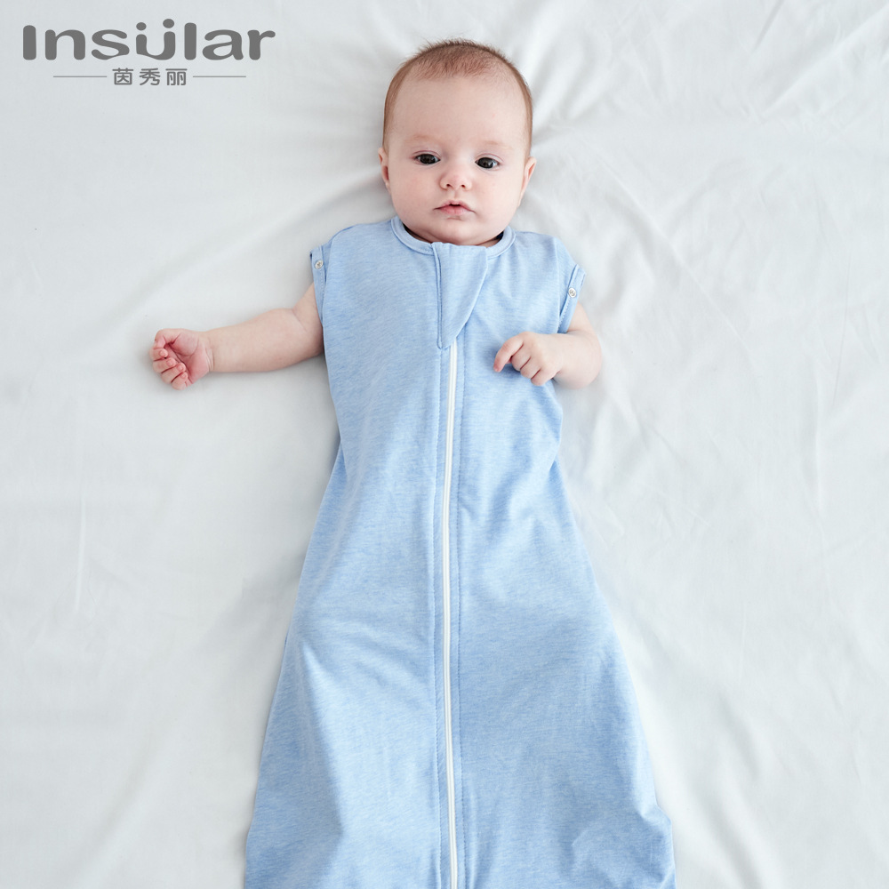 Yin Xiuli Cotton Baby Anti-Scare Swaddle Sleeping Bag Wrap Towel Newborn Sleeping Bag Cushion Baby Anti-kick Sleeping Bag