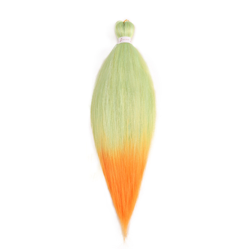 EZ Trenza PVC ignífugo a baja temperatura fibra multicolor flojo gran ganchillo de trenza fábrica de cabello recto un cabello