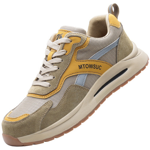 Cross-border new factory work safety shoes anti-puncture anti-smash men's breathable work shoes safety shoes