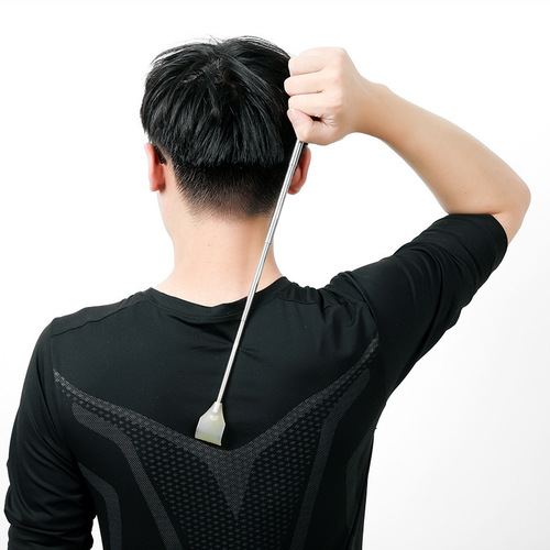 Itchy scratching device old man Le massage picket retractable portable stainless steel scratching back scratching device