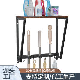 跨境拖把挂钩置物架拖把花园工具挂钩车库储物挂钩储物架