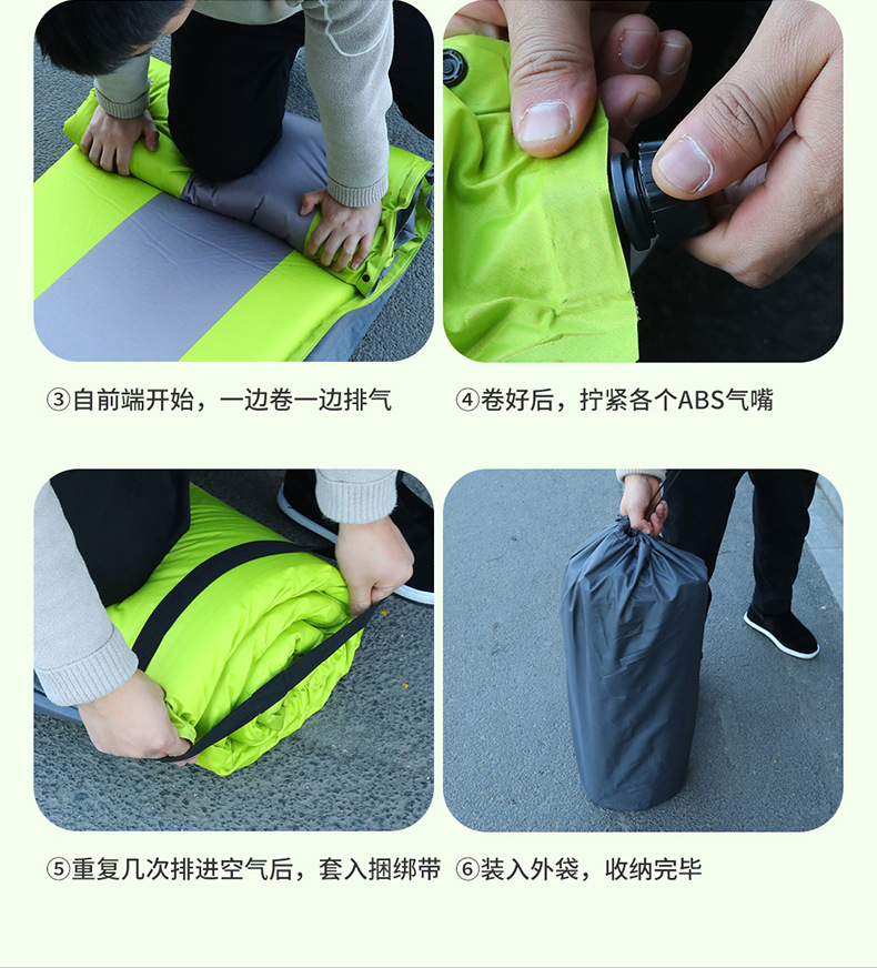 New Car-Mounted Air Mattress 2+1 Splicing Flat Inflatable Bed Trunk Inflatable Mattress Outdoor Camping Sleeping Bed